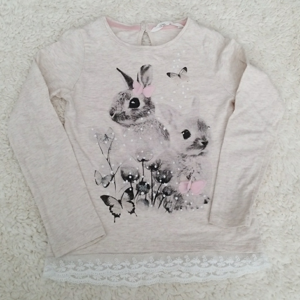 Cute Rabbit w/ Butterfly Pullover